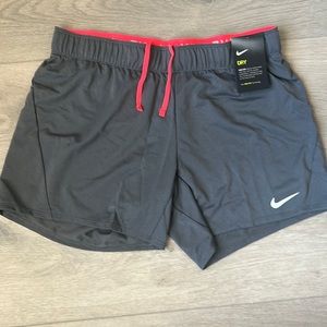 Nike Womens Dri-Fit Gray Training Shorts